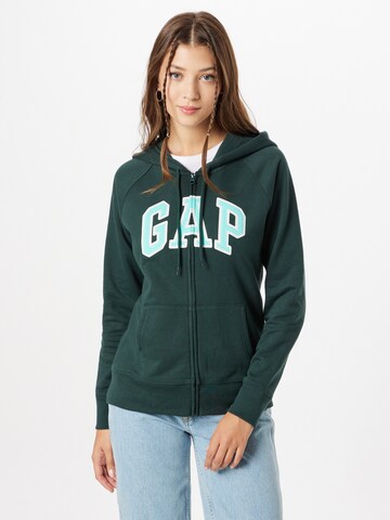 GAP Sweatjacke in Grün: predná strana