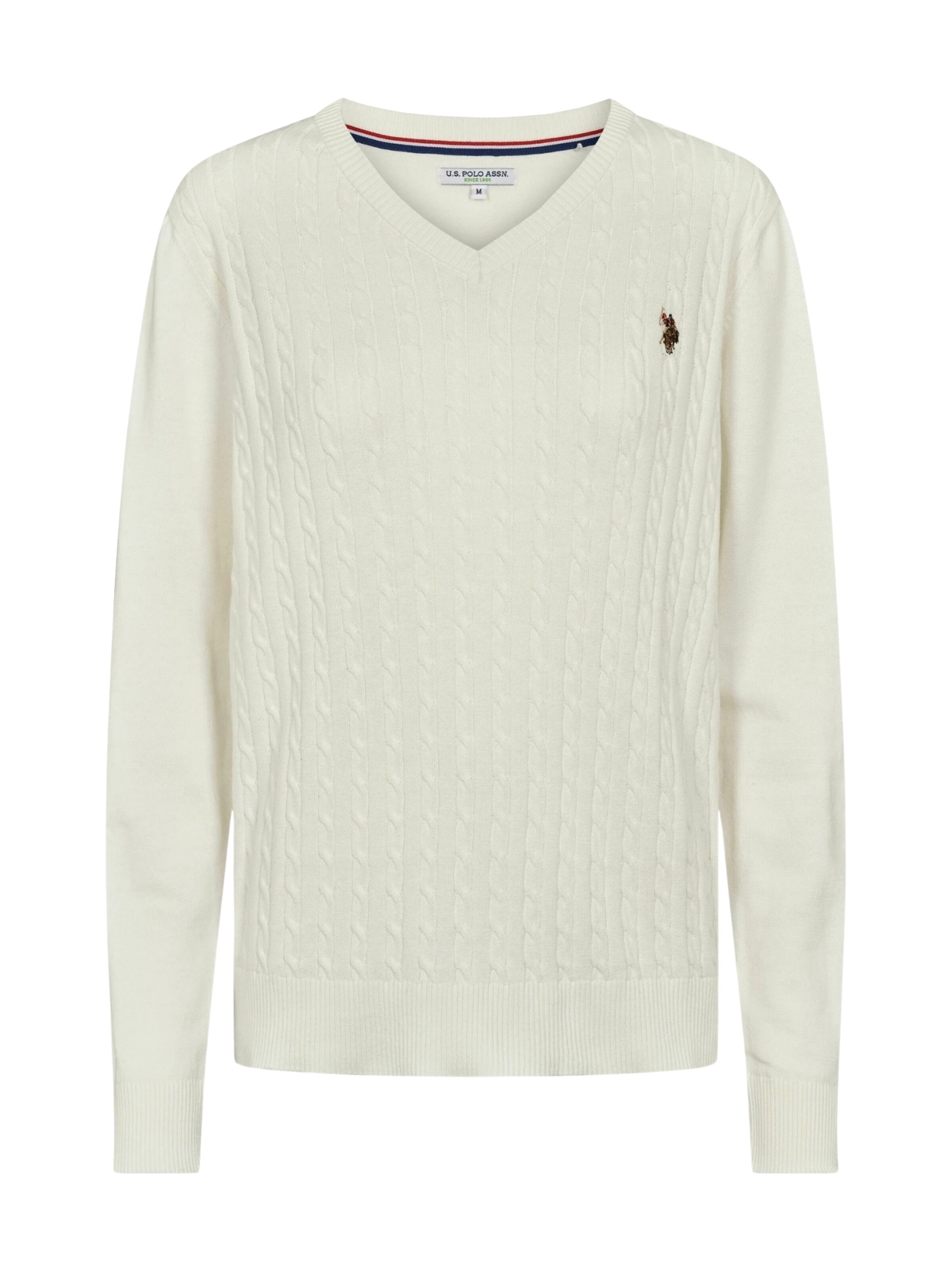 U.S. POLO ASSN. Sweter 'UWBell' w kolorze biały: przód