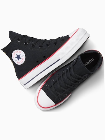 Sneaker alta 'Converse Chuck Taylor All Star Lift Platform Leopard' di CONVERSE in nero