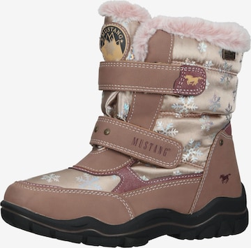 Bottes de neige MUSTANG en rose : devant