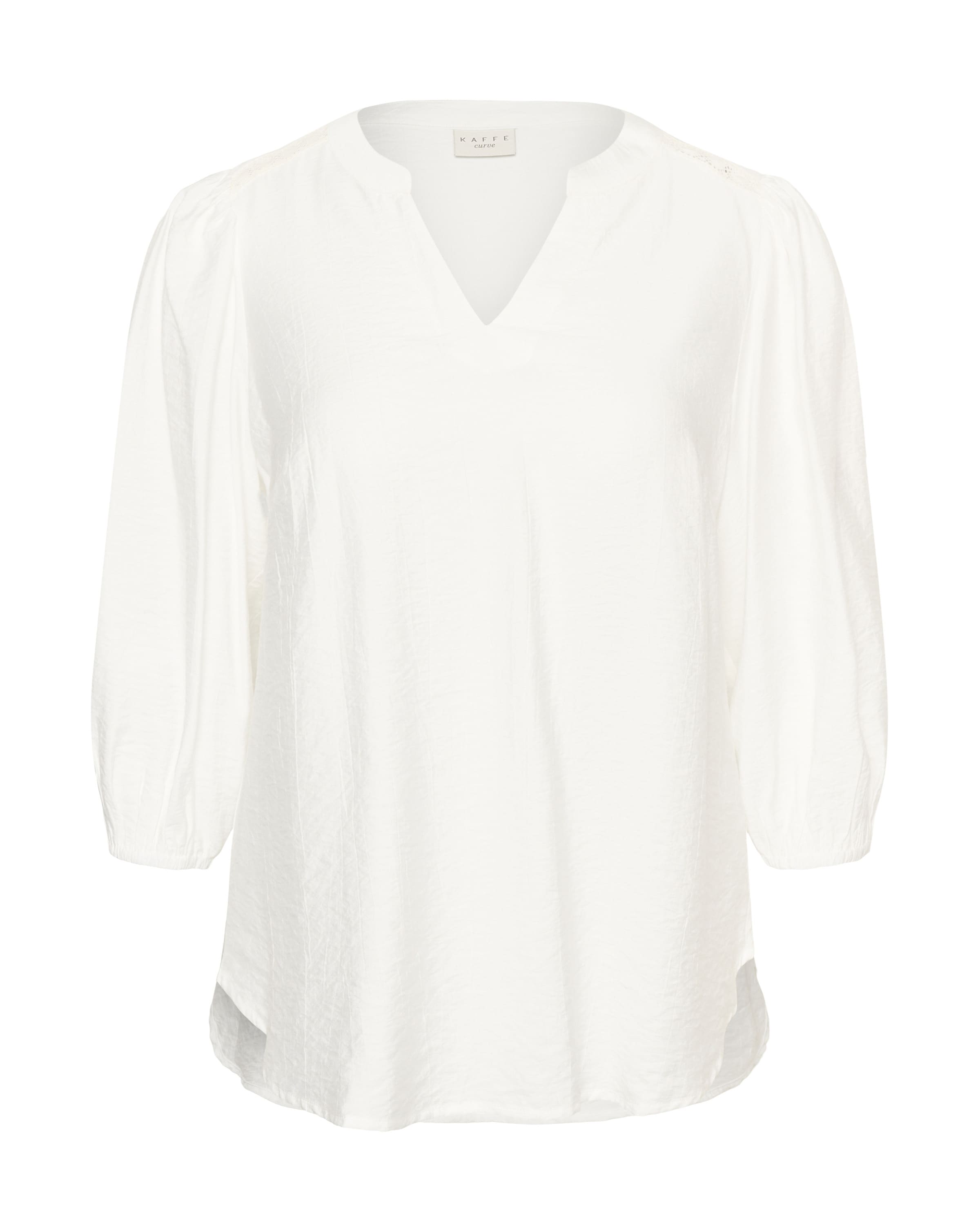 KAFFE CURVE Blouse in White: front