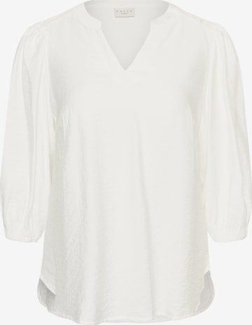 KAFFE CURVE Blouse in White: front