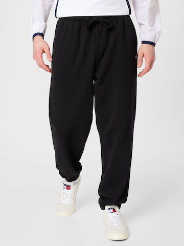 Tommy Jeans Tapered Pants in Black: front