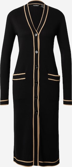 Cappotto in maglia Lauren Ralph Lauren di colore marrone chiaro / nero, Visualizzazione prodotti
