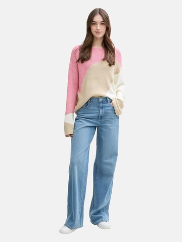 TOM TAILOR DENIM Pullover in Pink