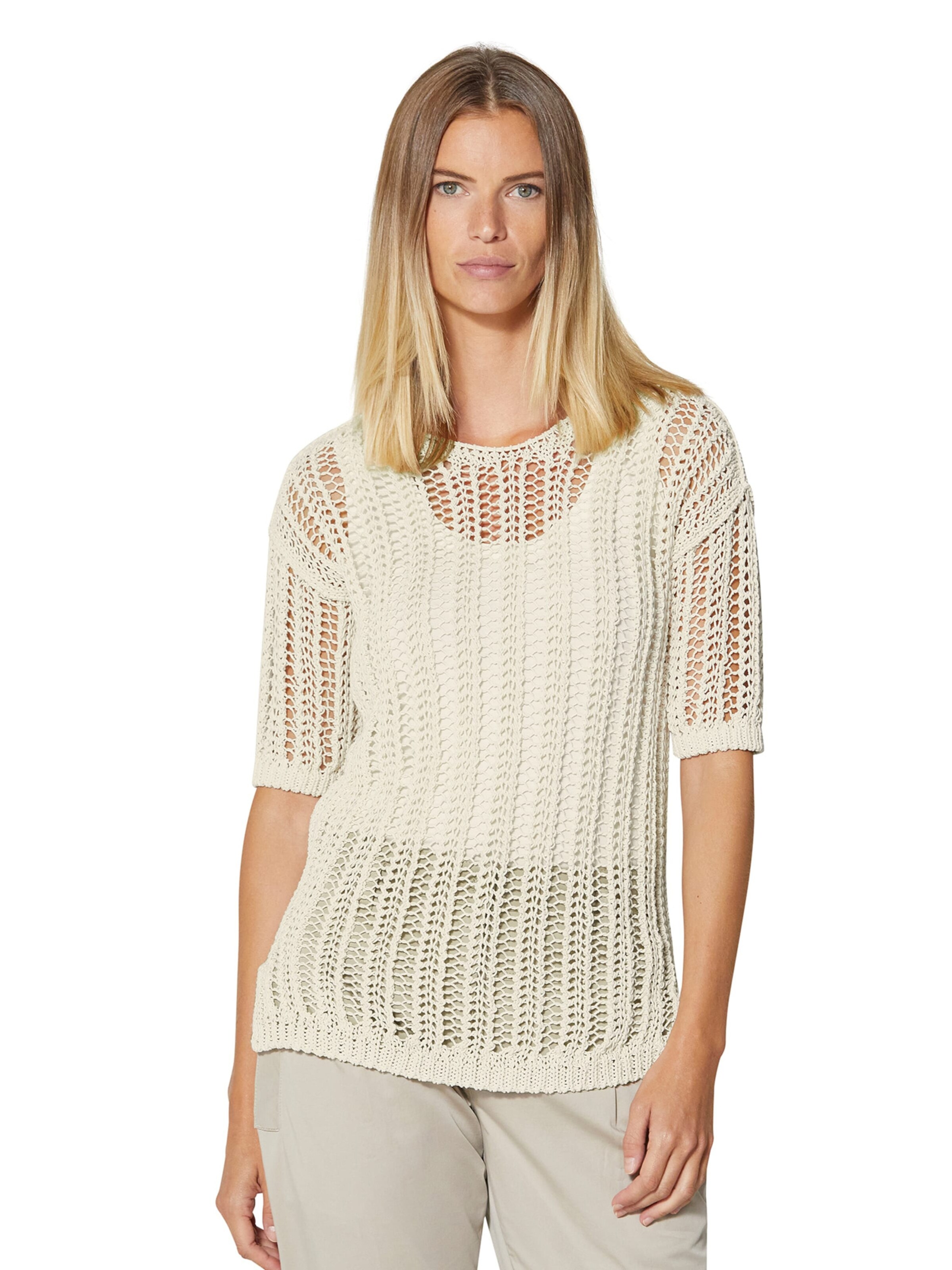 Pull-over MADELEINE en blanc : devant