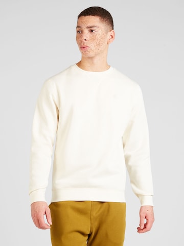 G-Star RAW Sweatshirt 'Premium Core' in Beige: voorkant