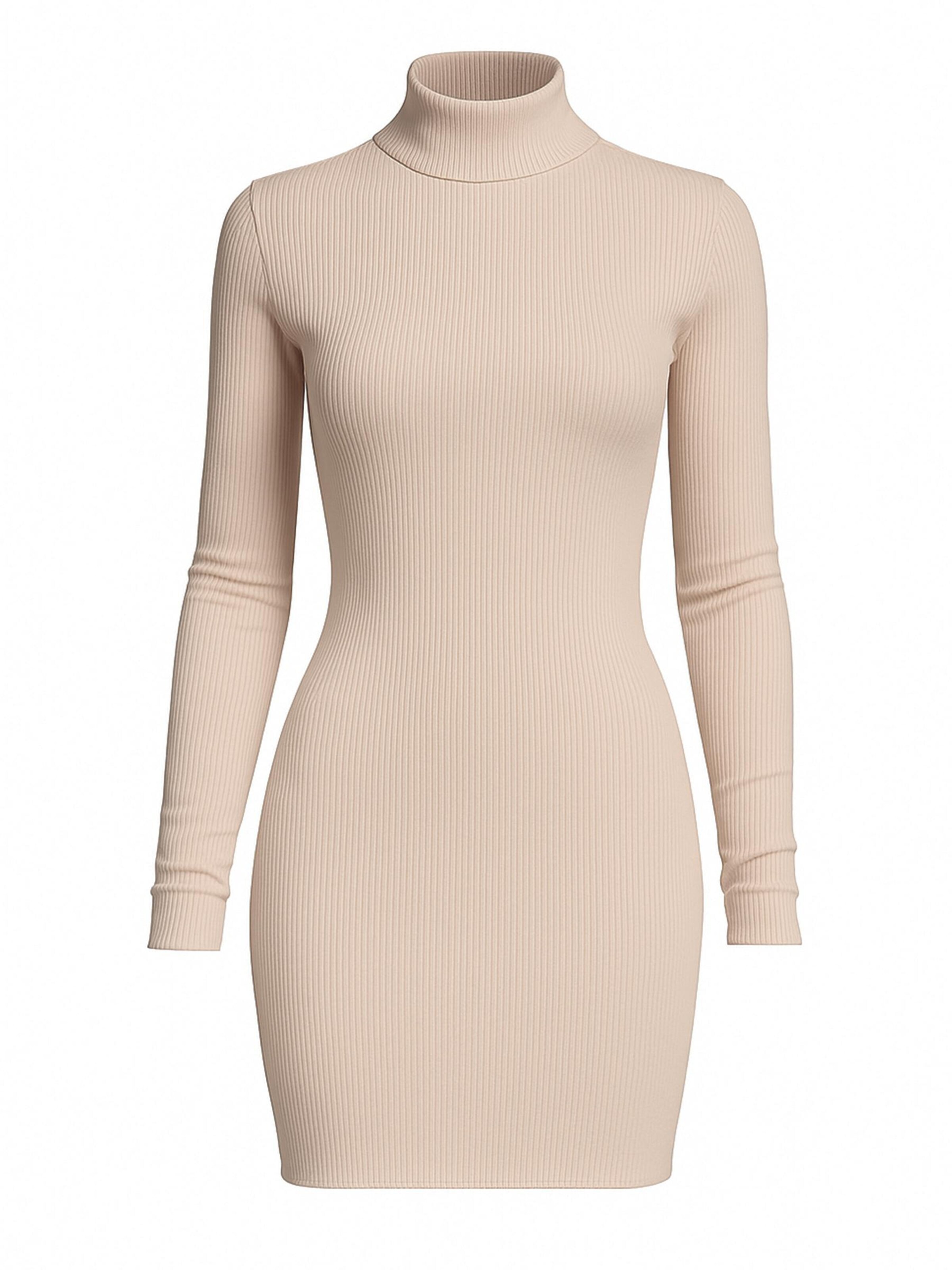 PANTHEROAR Obleka 'High Neck Mini Dress' v velikosti 34-36  | nude barva, Prikaz izdelka