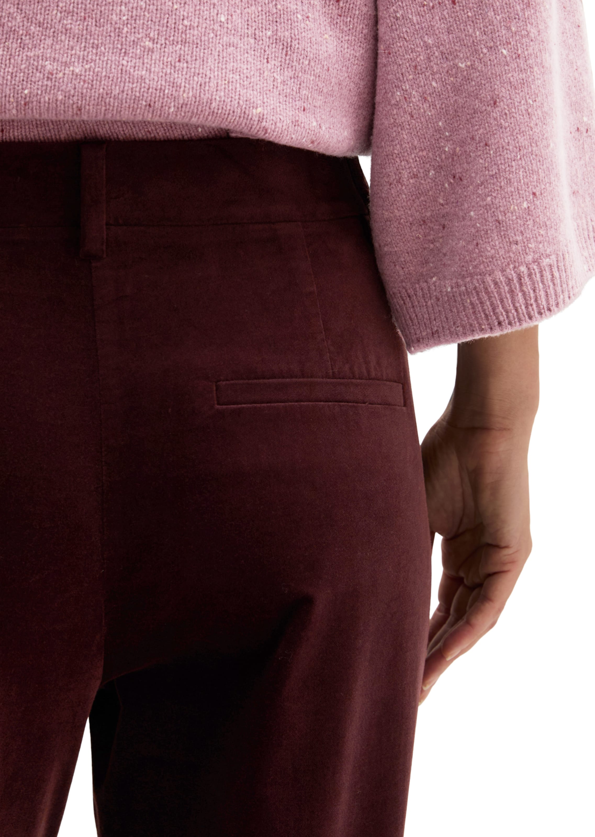 Marc O'Polo Tapered Hose in Rot: Rückseite