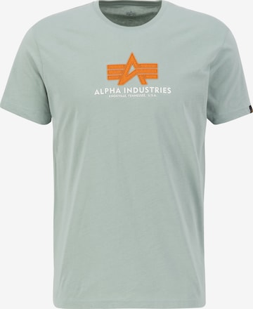 T-Shirt ALPHA INDUSTRIES en vert : devant