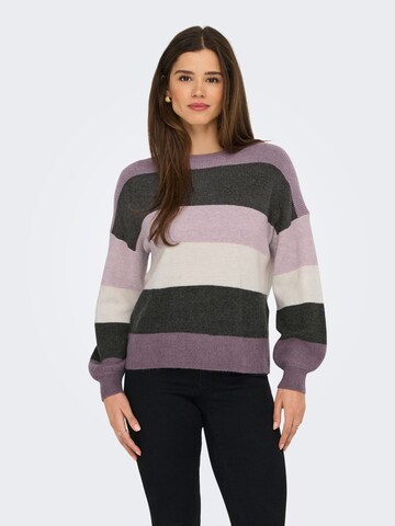 Pull-over 'ONLAtia' ONLY en gris : devant