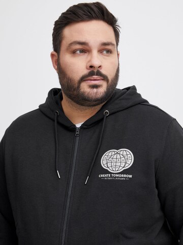 BLEND - Sudadera con cremallera en negro