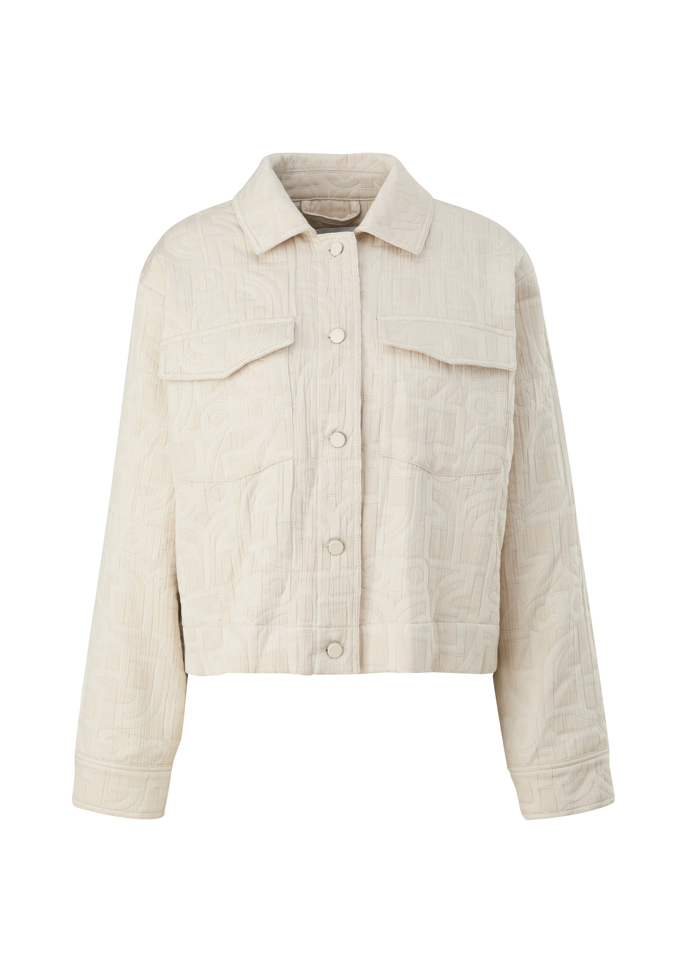 comma casual identity Between-Season Jacket in Beige: front