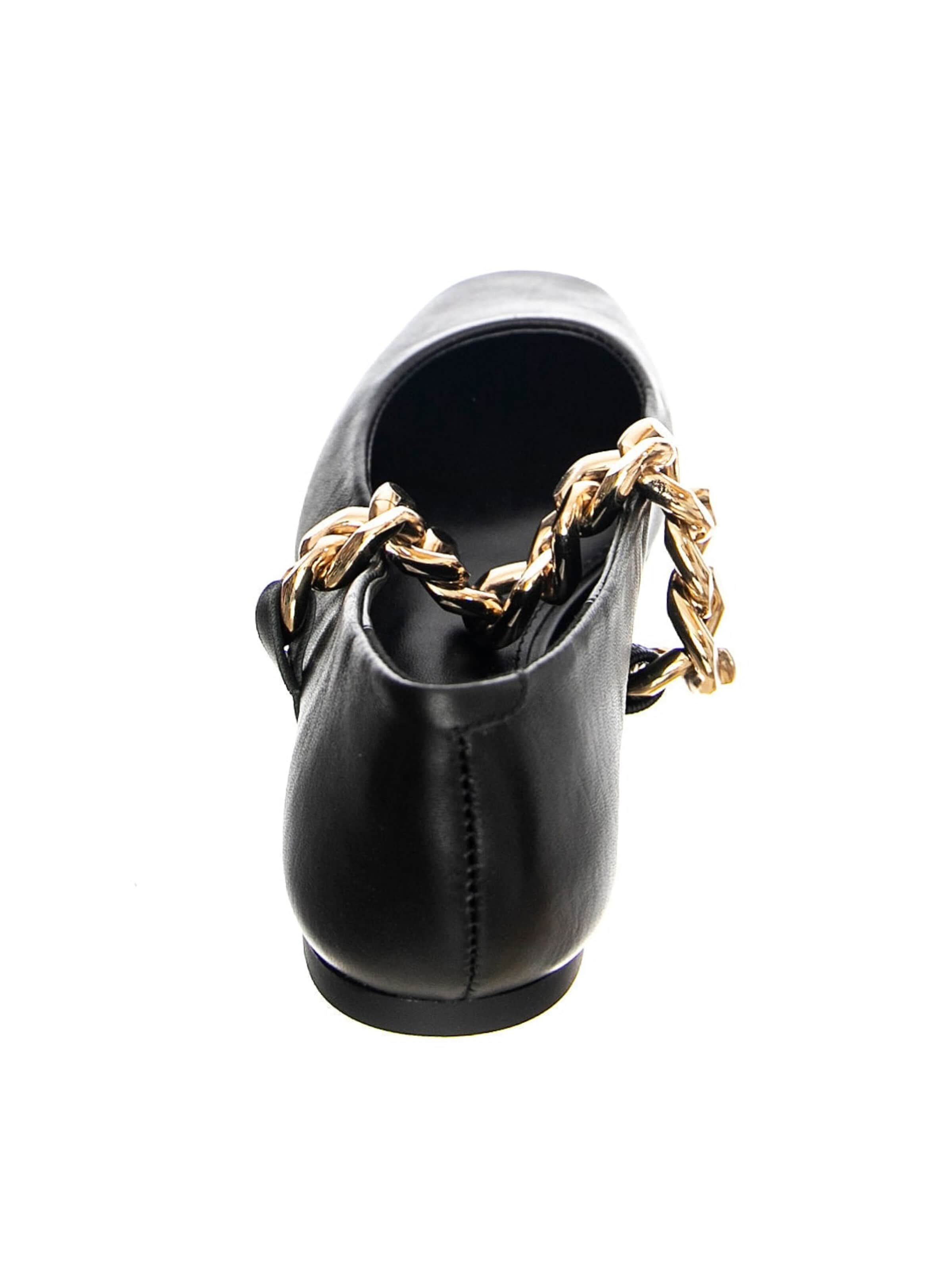 STEVE MADDEN Baleriny 'QUEENIE BLACK LEATHER' w kolorze czarny