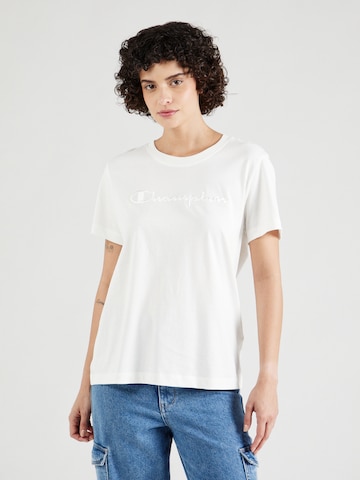 Maglietta di Champion Authentic Athletic Apparel in bianco: frontale