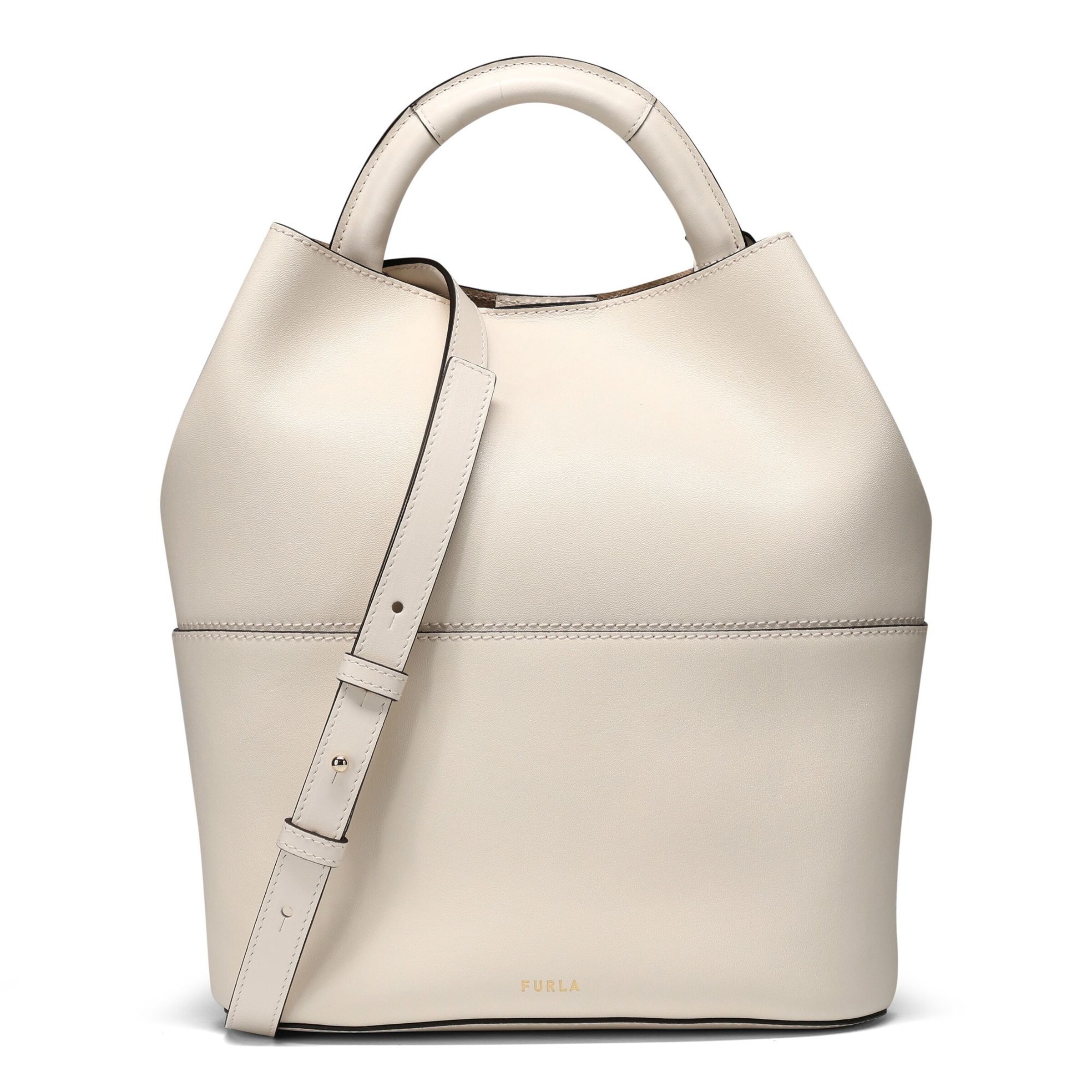 FURLA Shoulder Bag 'Sfera' in Beige: front