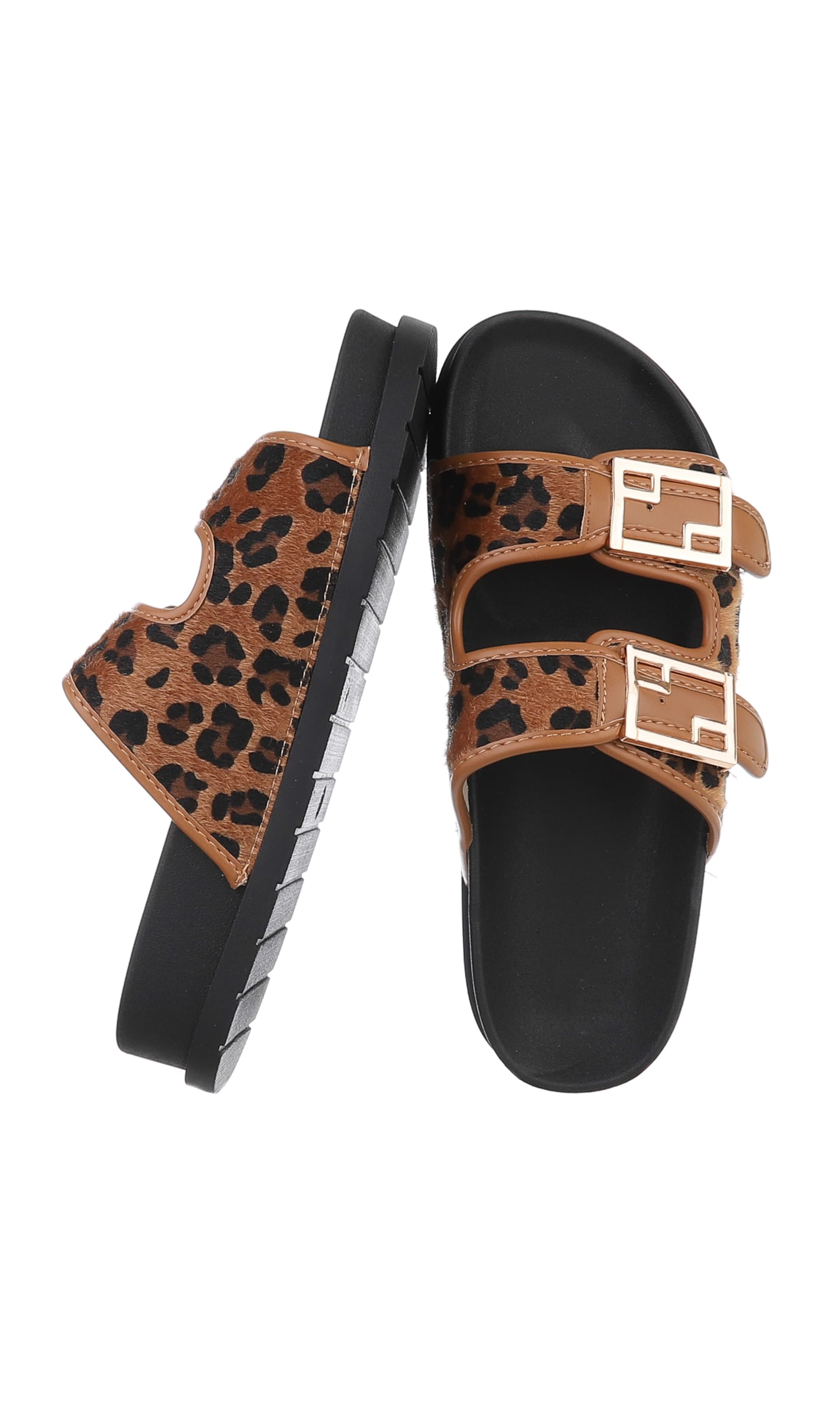 Ital-Design Pantolette in Braun
