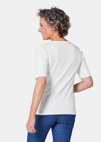 Goldner Shirt in Wit