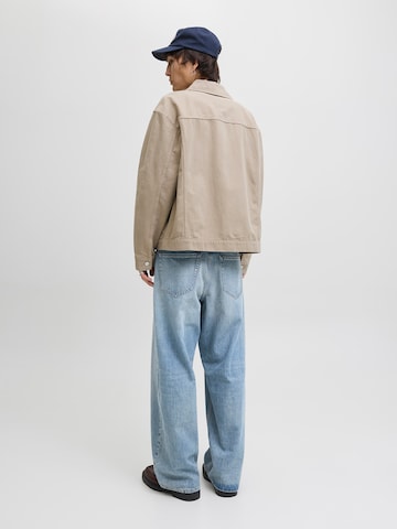 Wide Leg Jean 'JJIDAVE JJCOOPER' JACK & JONES en bleu