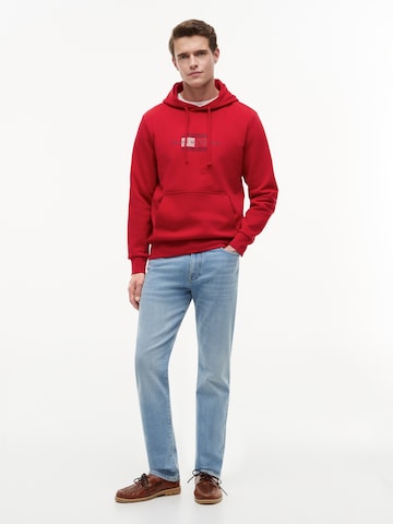 TOMMY HILFIGER Collegepaita 'SCRIPT' värissä punainen