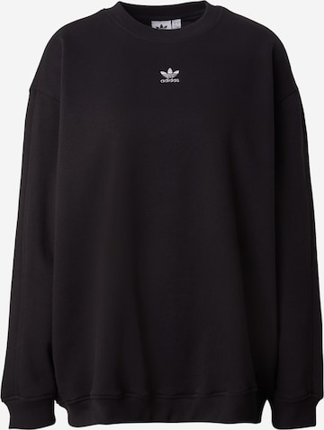 juoda ADIDAS ORIGINALS Megztinis be užsegimo 'ESS': priekis