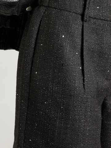 ONLY Regular Pleat-Front Pants 'ONLINDA' in Black