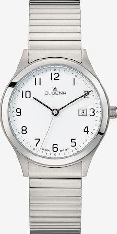 DUGENA Analog Watch in Silver: front