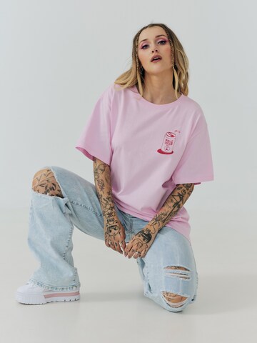 ABOUT YOU x Sharlota Shirt 'Ida' in Pink: predná strana