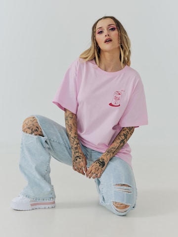 ABOUT YOU x Sharlota Shirt 'Ida' in Roze: voorkant