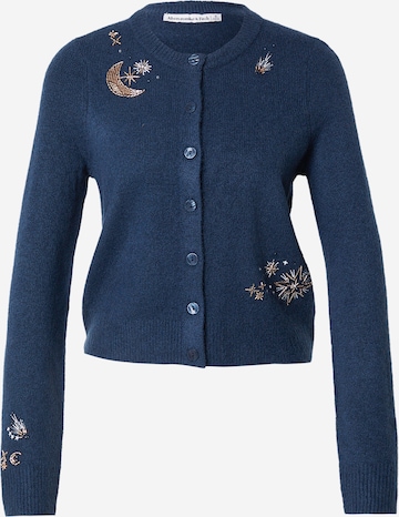 Abercrombie & Fitch Strickjacke 'RAMADAN' in Blau: Vorderseite