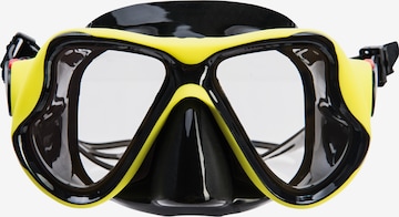Cruz Diving Mask & Snorkel in Yellow: front