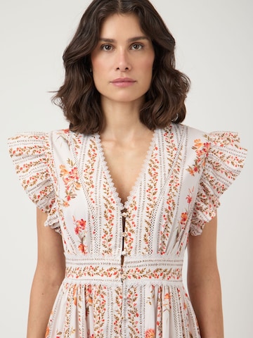 Robe 'FLORATINA' YAS en beige