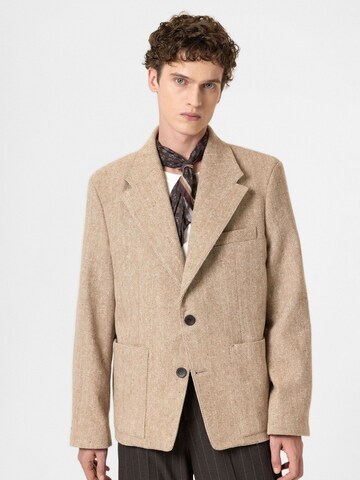 Coupe regular Veste de costume 'Kylian' Antioch en beige : devant