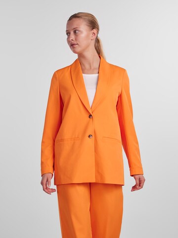 PIECES Blazer in Orange: front