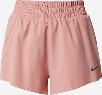 NIKE - Regular Calças de desporto 'Run Division' em vermelho: frente