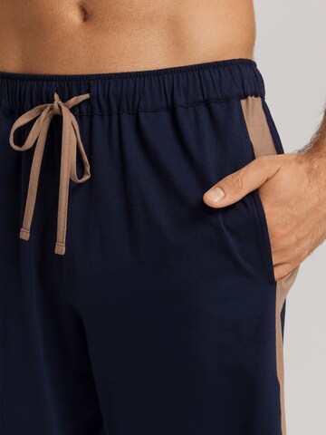 Hanro Pyjamabroek ' Night & Day ' in Blauw