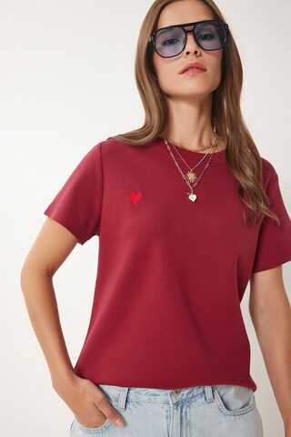 T-shirt Happiness İstanbul en rouge