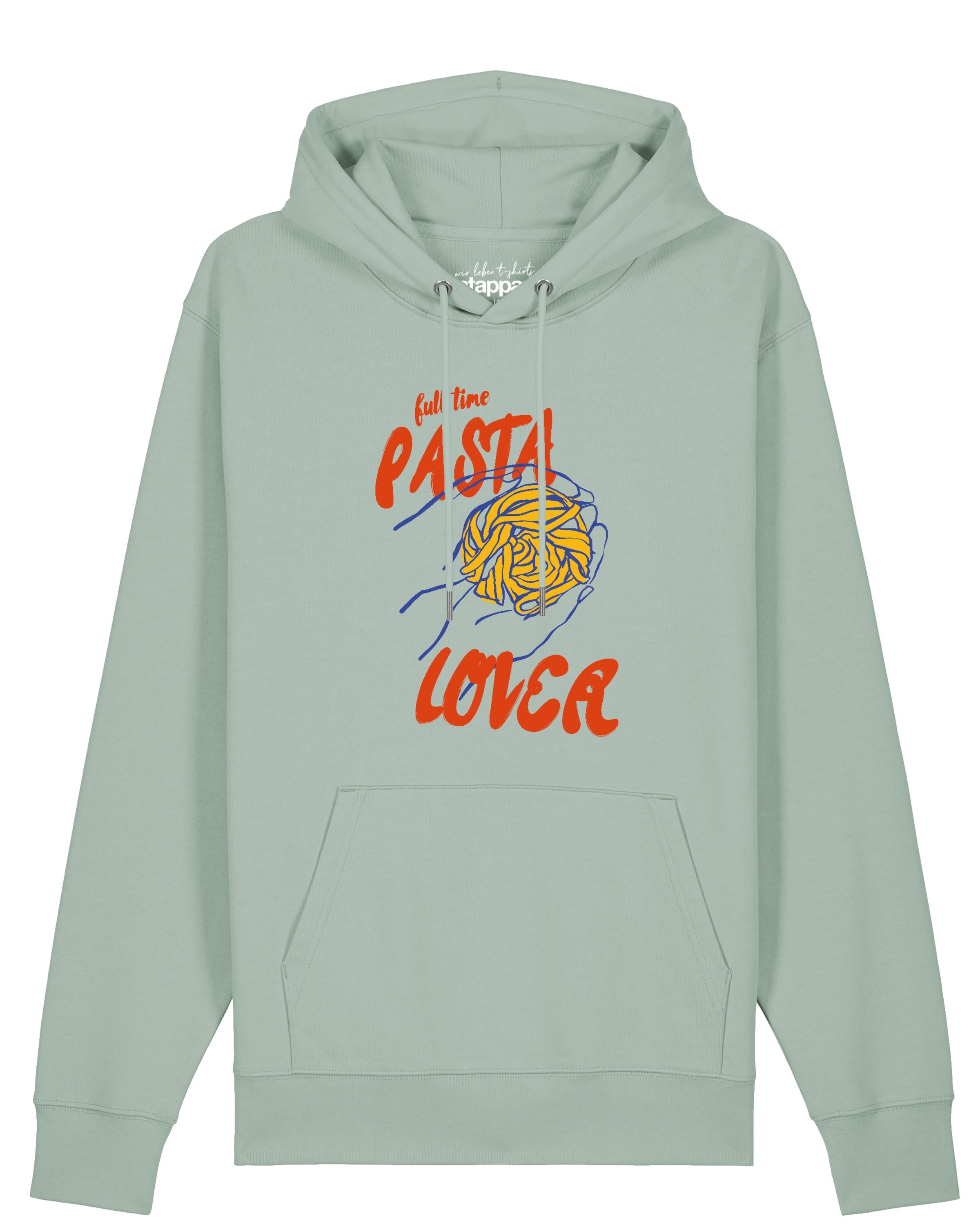 Watapparel Sweatshirt 'Pasta lover' in XXL in mint / orange, Produktansicht