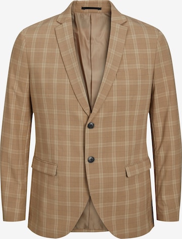 JACK & JONES Slim fit Suit Jacket 'FRANCO' in Brown: front