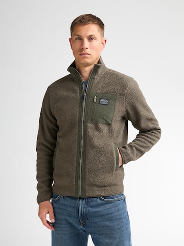 Petrol Industries Fleece jacket in Grey: front