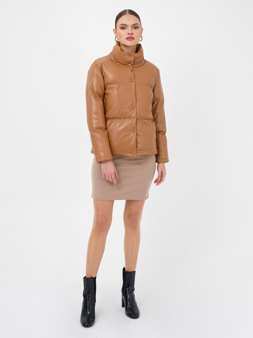 FRESHLIONS Winter jacket 'Olena' in Brown
