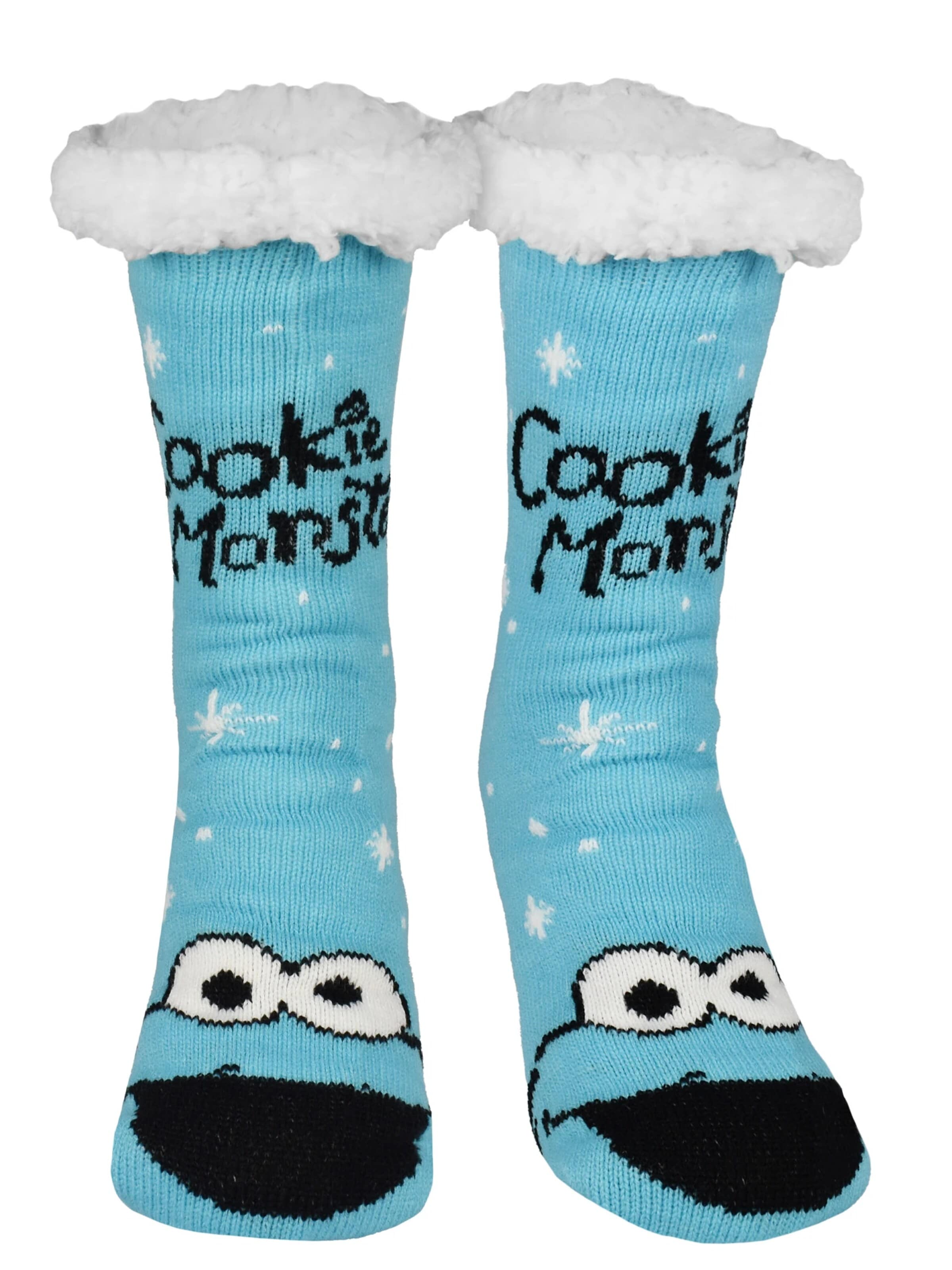 SESAMSTRASSE Socks 'Hüttensocken Krümelmonster' in Blue: front