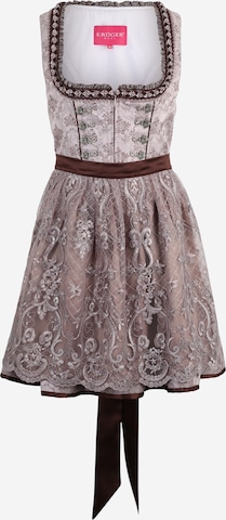 Krüger Madl Dirndl in Grey: front