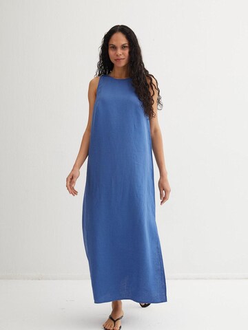 SILK & CASHMERE Dress in Blue