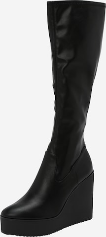 Bottes 'JUSTLY' STEVE MADDEN en noir : devant