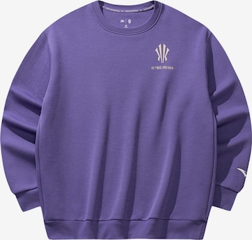 ANTA Sportsweatshirt 'Anta KAI LS Shirt' in Lila: Vorderseite