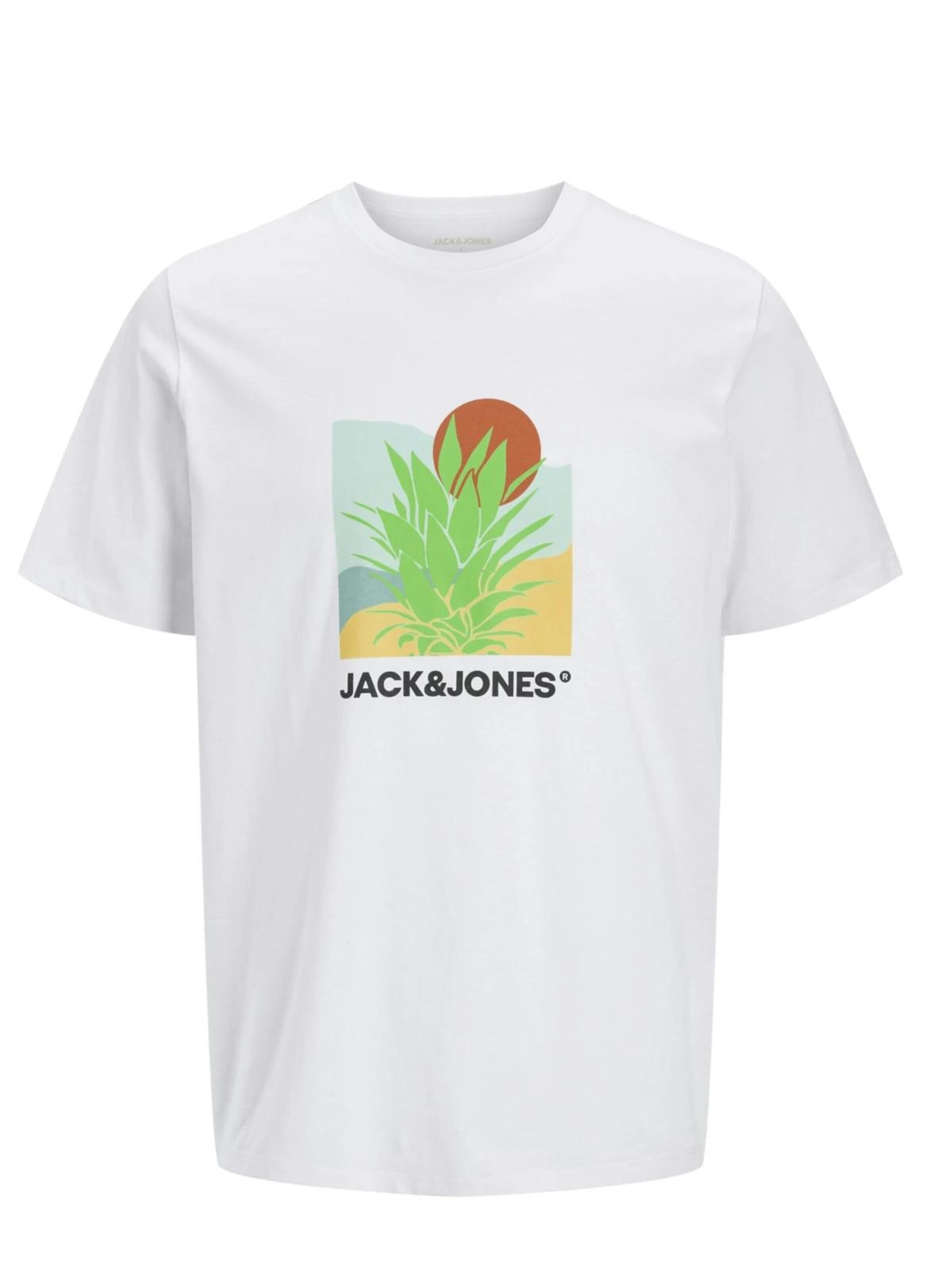 T-Shirt JACK & JONES en blanc : devant