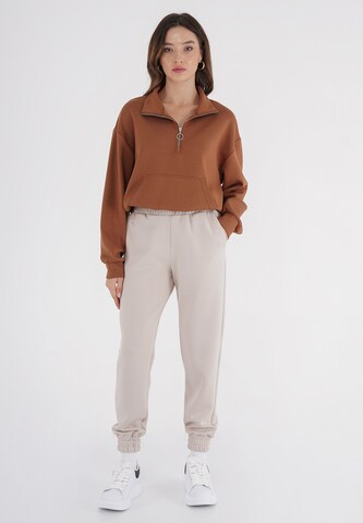 FRESHLIONS Sweatshirt 'Melia' in Brown