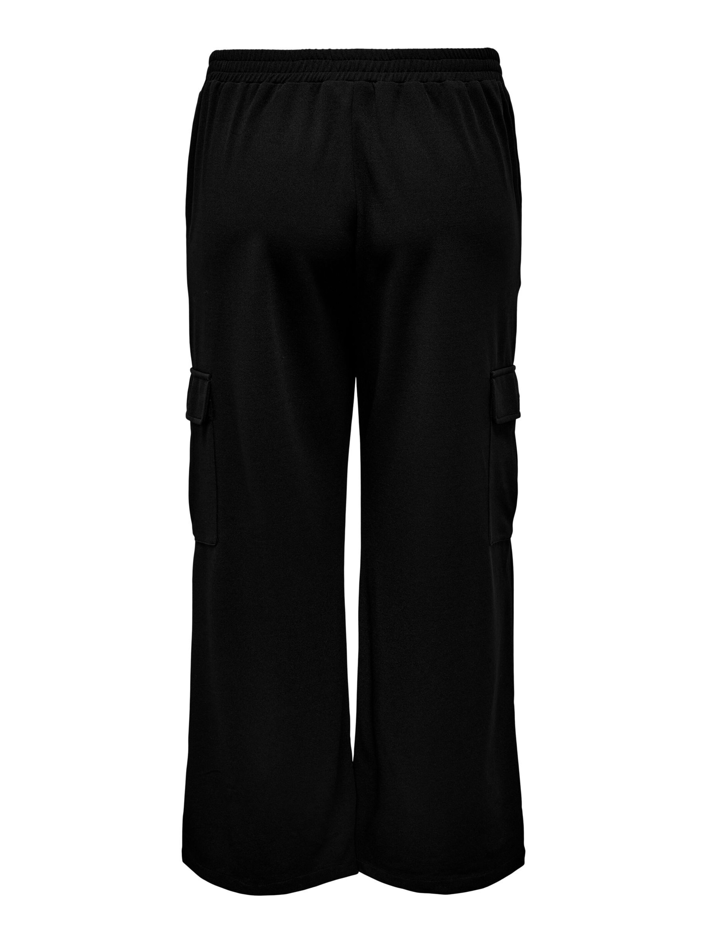 ONLY Carmakoma Regular Cargo Pants in Black