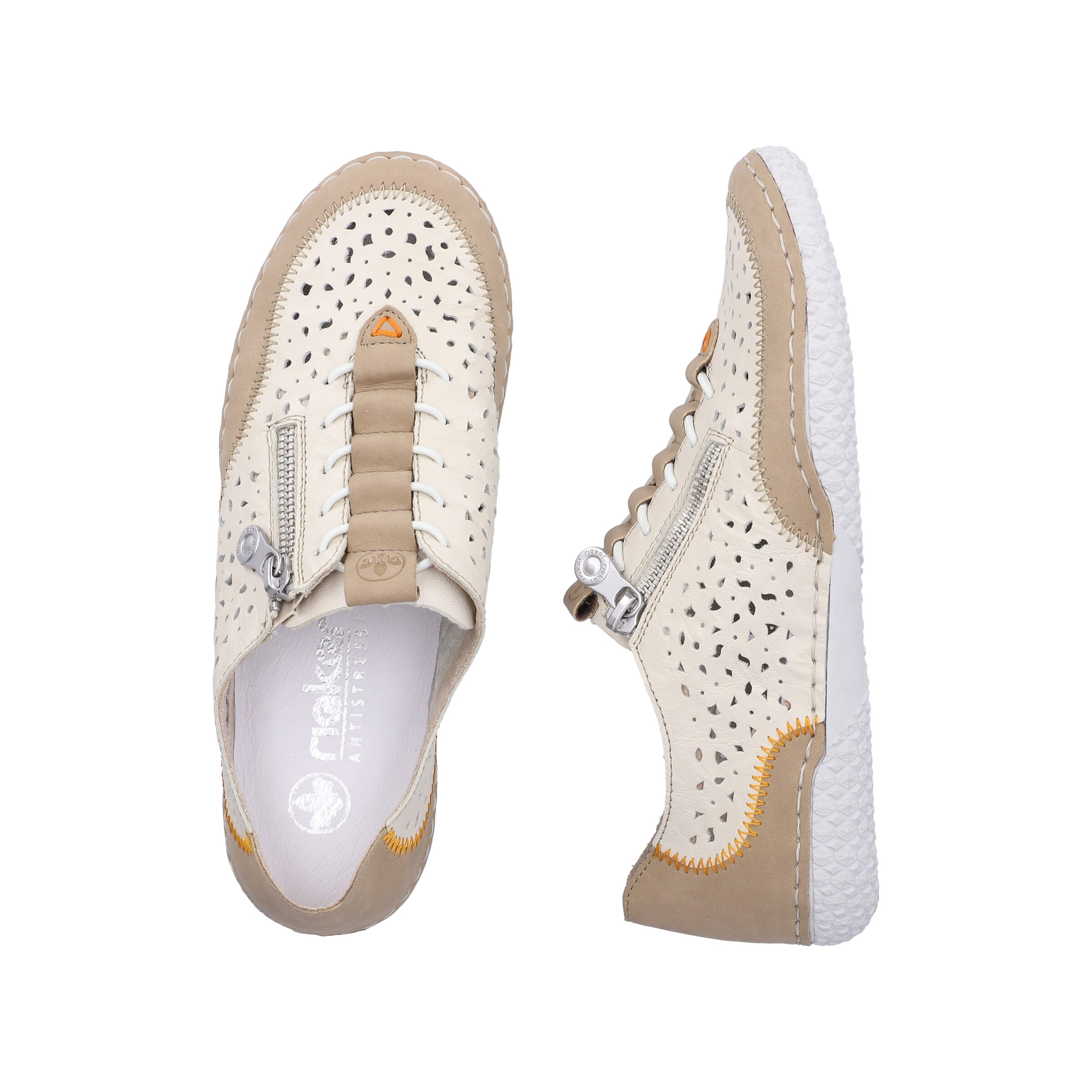Chaussure basse '43665' Rieker en beige